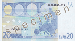 20 euros banknote first series