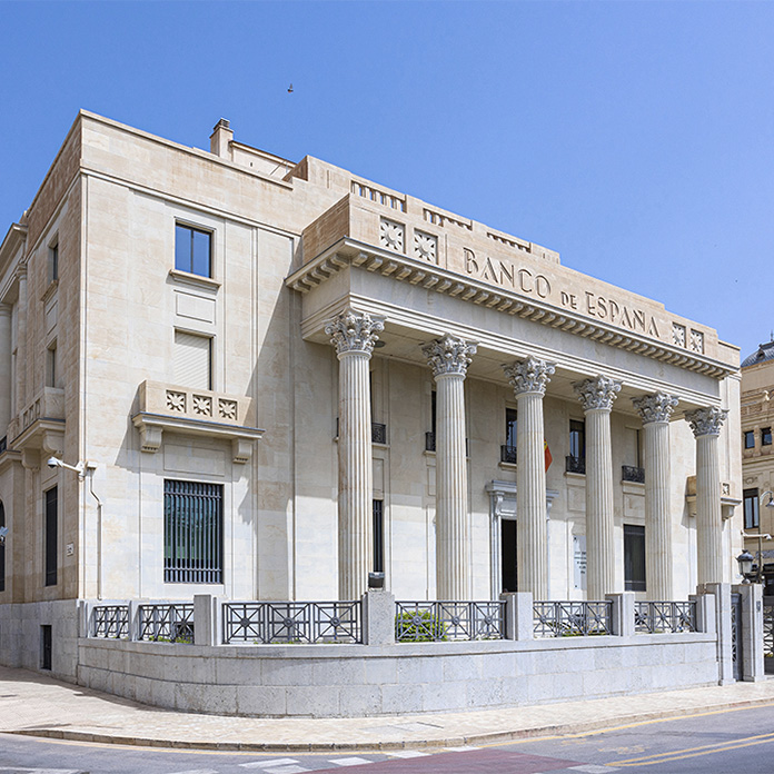 The main facade of the Malaga branch office.