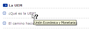 Detalle de la información contextual de las abreviaturas