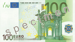 Anverso billete de 100 euros