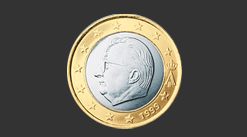 Cara moneda de 1 euro