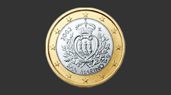 Cara moneda de 1 euro