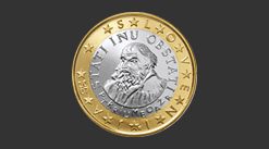 Cara moneda de 1 euro