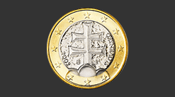 Cara moneda de 1 euro