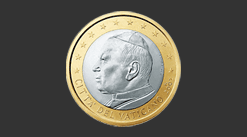 Cara moneda de 1 euro