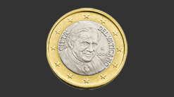 Cara moneda de 1 euro