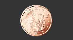 Cara moneda de 2 céntimos