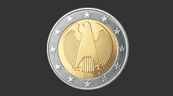 Cara moneda de 2 euros