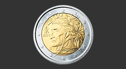 Cara moneda de 2 euros