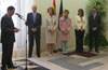 Abrir foto en nueva ventana: Inauguración de la ampliación del edificio del Banco y de la exposición '150 años de historia del Banco de España', 9 de mayo (Discurso ante Sus Majestades los Reyes y otras autoridades)