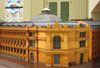 Abrir foto en nueva ventana: Exposición 'El edificio del Banco de España', 31 de enero-31 de marzo (Acto de inauguración de la exposición con José María Viñuela, comisario de la exposición, Jaime Caruana, Gobernador del Banco de España, Miguel Fernández Ordóñez, Pedro Solbes, Vicepresidente segundo y Ministro de Economía y Hacienda, y Alberto Ruiz Gallardón, Alcalde de Madrid)