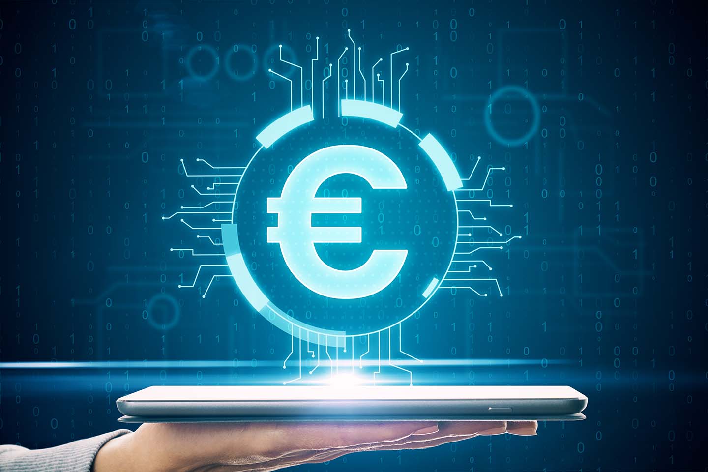 Decorative image of payment system euro area