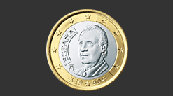 Moneda de 1 euro.