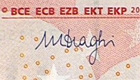 Firma Mario Draghi signature