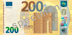 Anverso 200 euros serie Europa