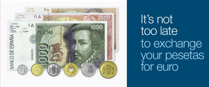 It’s not too late to exchange  your pesetas for euro