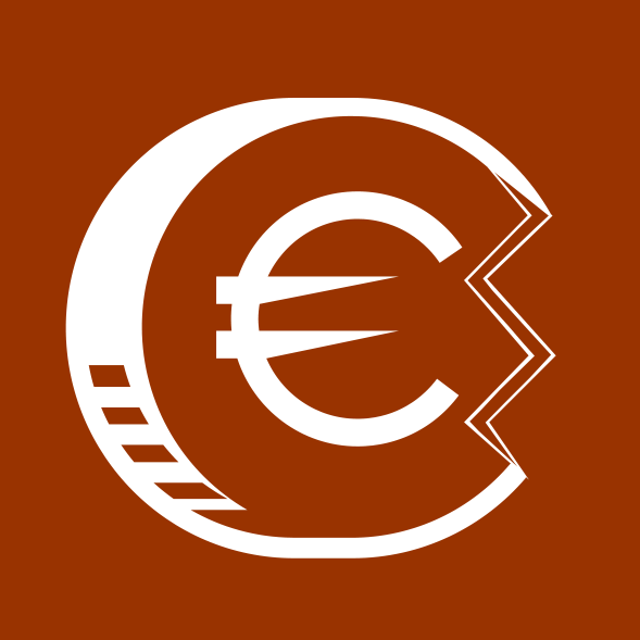 Icono moneda deteriorada