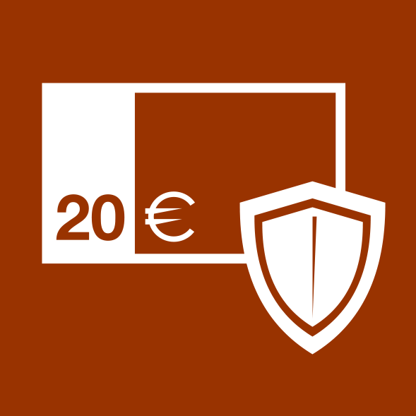Icono seguridad billetes