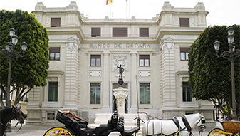 The main facade of the Seville branch office.