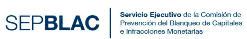 Logotipo de SEPBLAC, ir a inicio